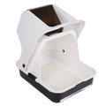 Smarte Sieb-Katzentoilette mit Holzpellets