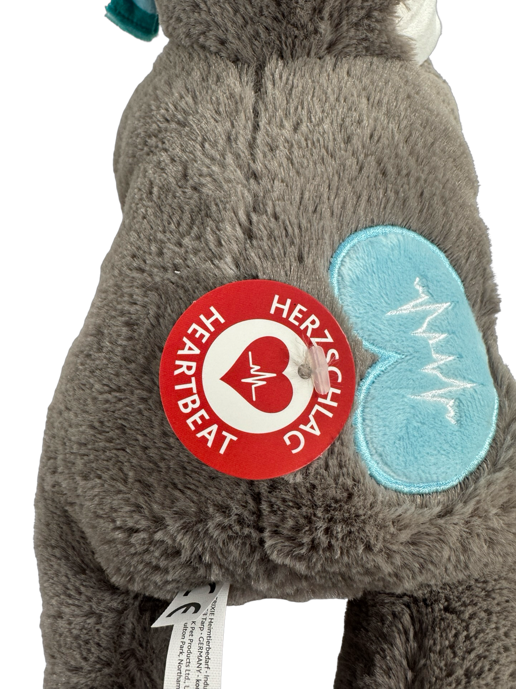 Luiaard met Hartslag - Puppy knuffel 34 cm