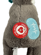Luiaard met Hartslag - Puppy knuffel 34 cm