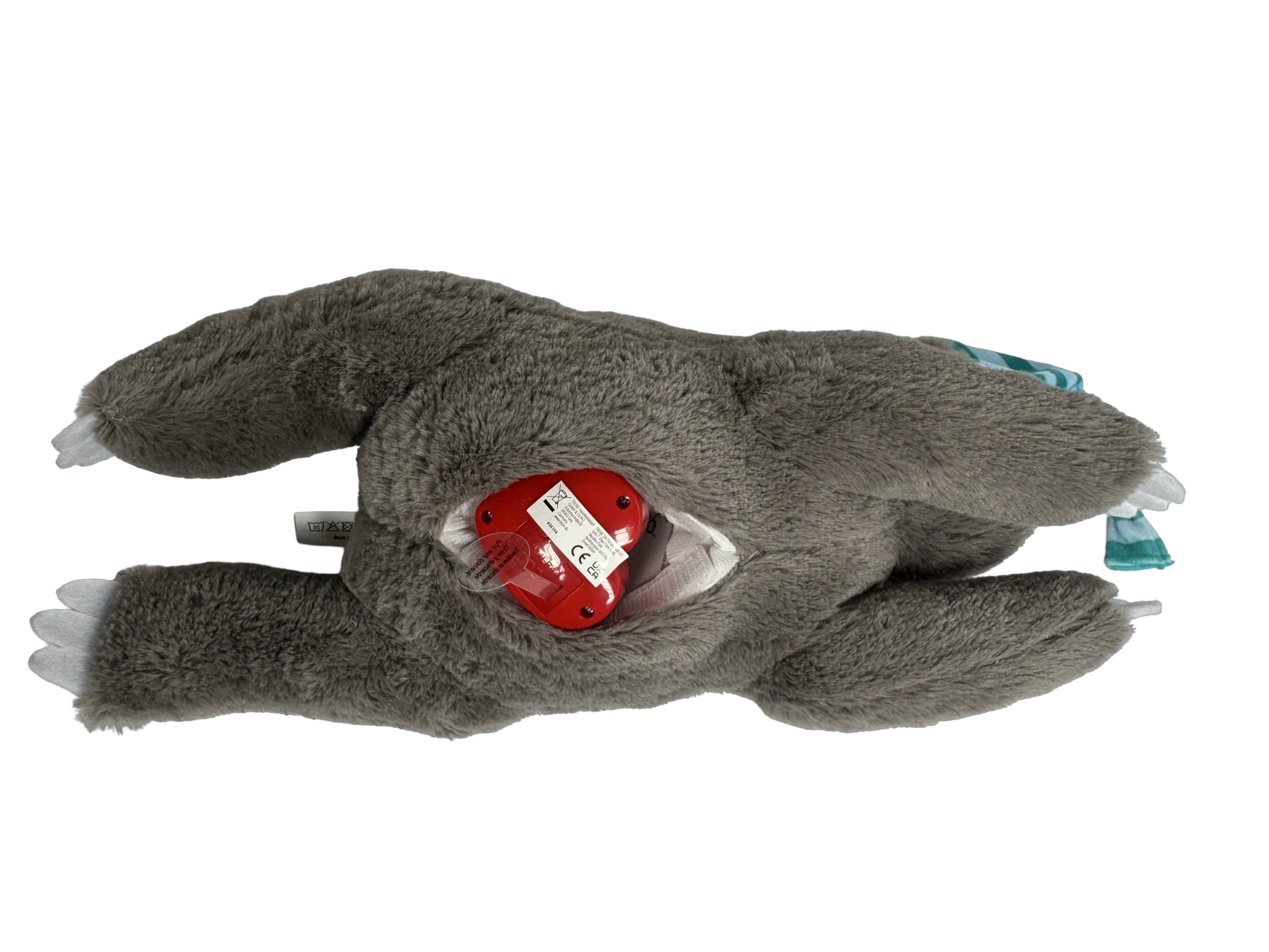 Luiaard met Hartslag - Puppy knuffel 34 cm
