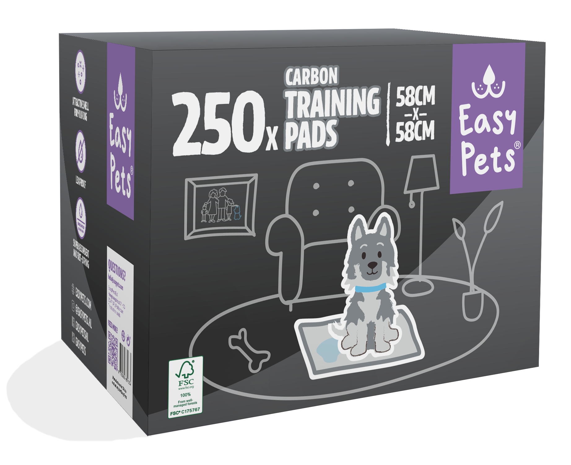 Puppy Pads met Actieve Kool - Geurabsorberend