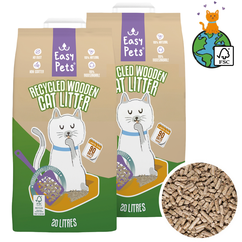 Recycelte Holzpellets 20/40L