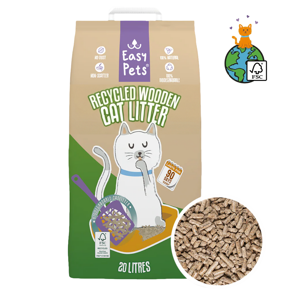Recycelte Holzpellets 20/40L