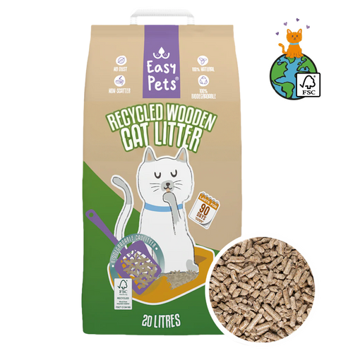 Recycled houtkorrels 20/40L