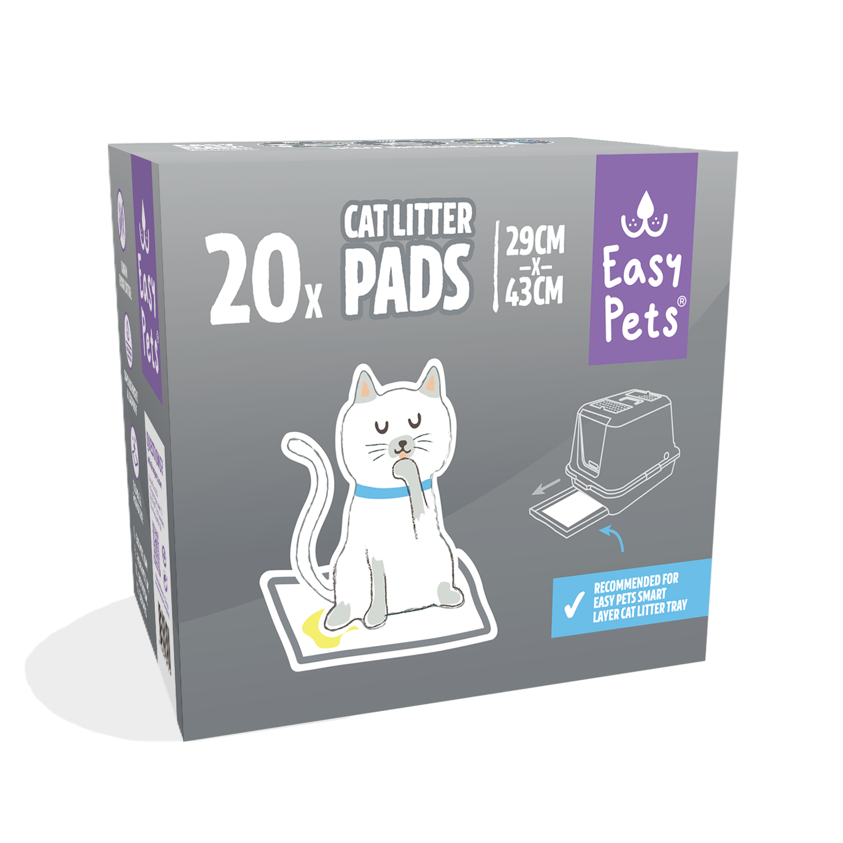 cat litter pads no bg