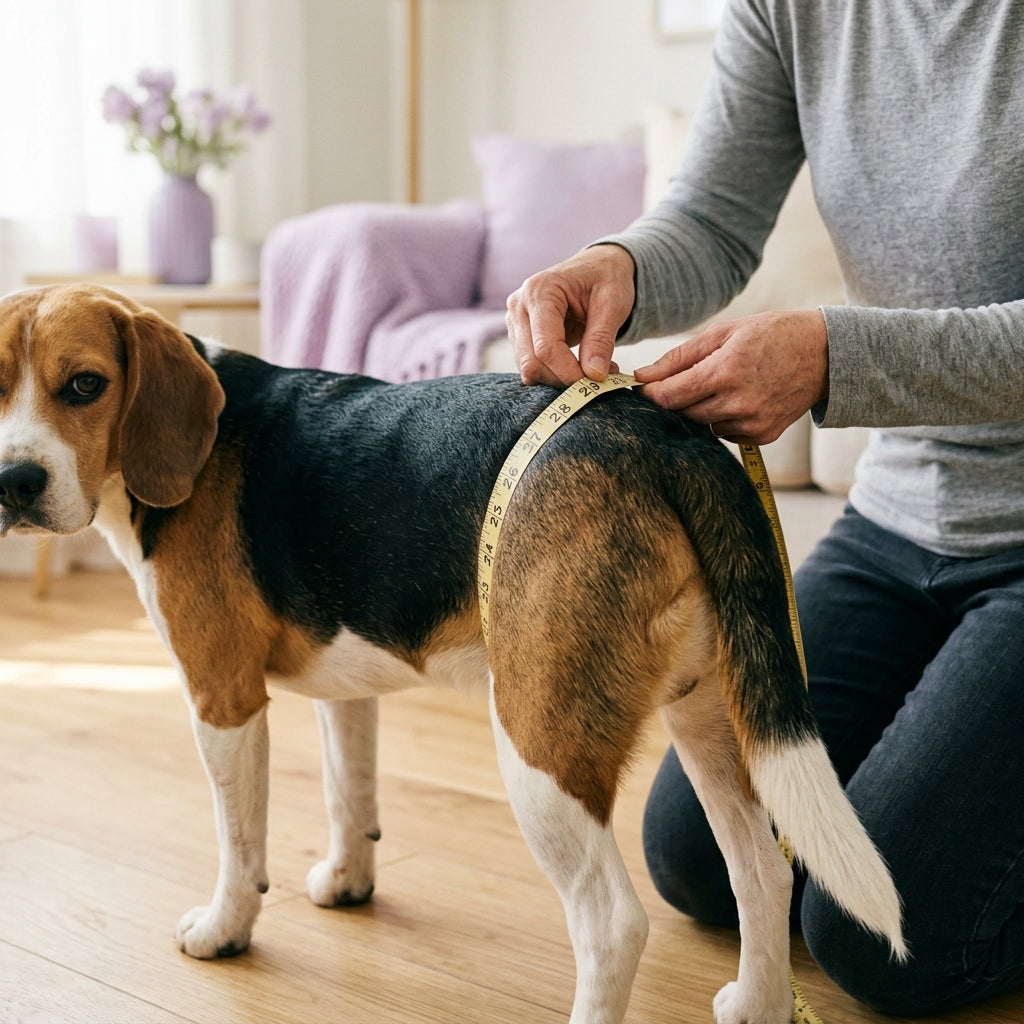 Zo meet je de taille van je hond voor de juiste luiermaat