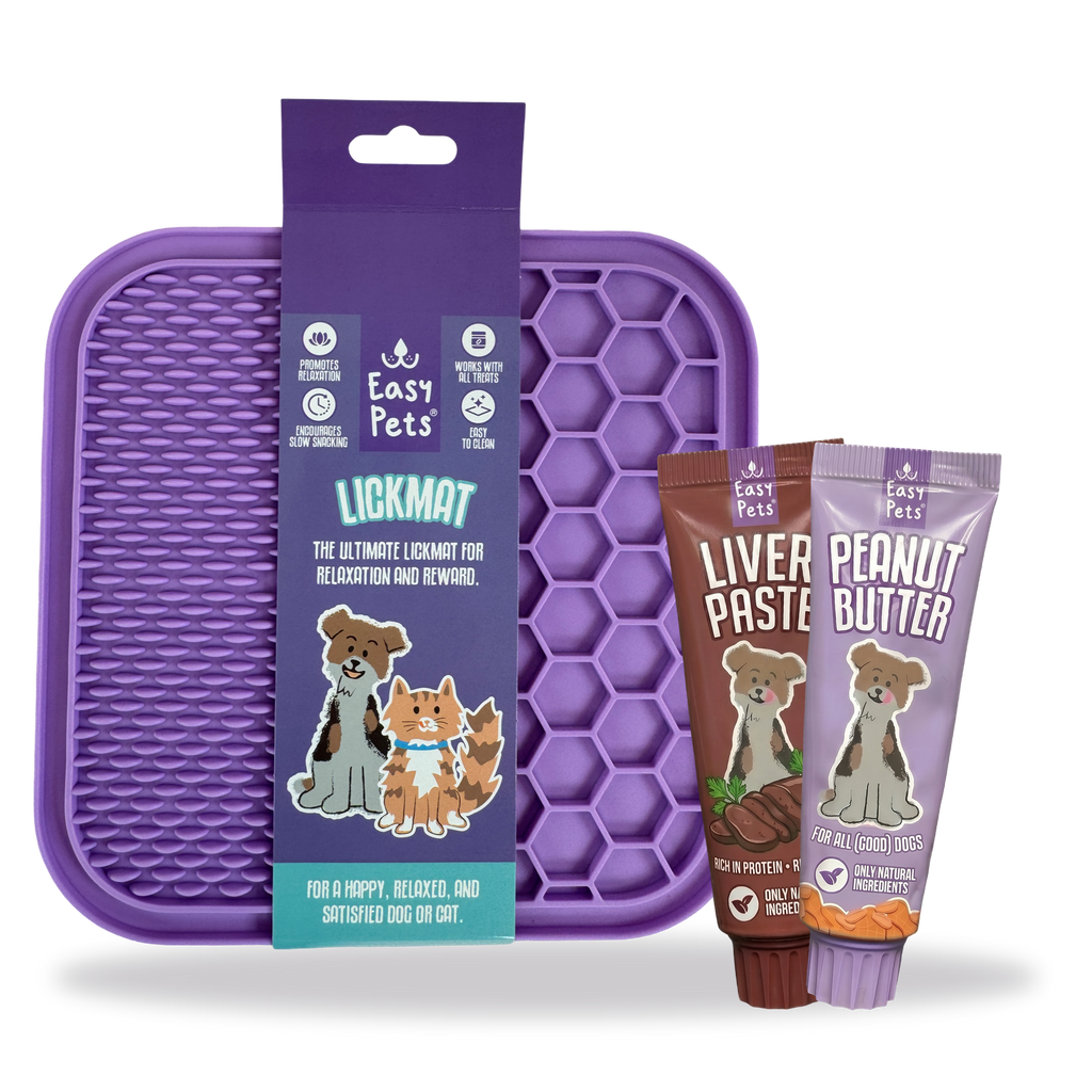 EasyPets likmat met Liver Paste en Peanut Butter tubes