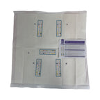 Easypets Medpad van 60 bij 60 cm met vijf gedrukte teststrips en de bijgeleverde colour chart