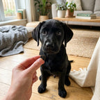 Puppy met EasyPets Zalm Trainer snack