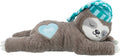 Trixie pluche luiaard met hartslag voor puppy, grijs met slaapmutsje, 34 cm